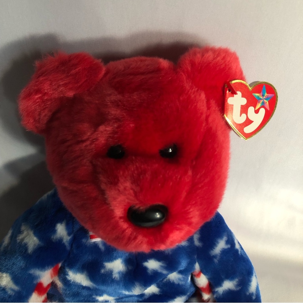 2002 Ty Beanie Buddy Liberty with RED Head - Picture 2 of 12